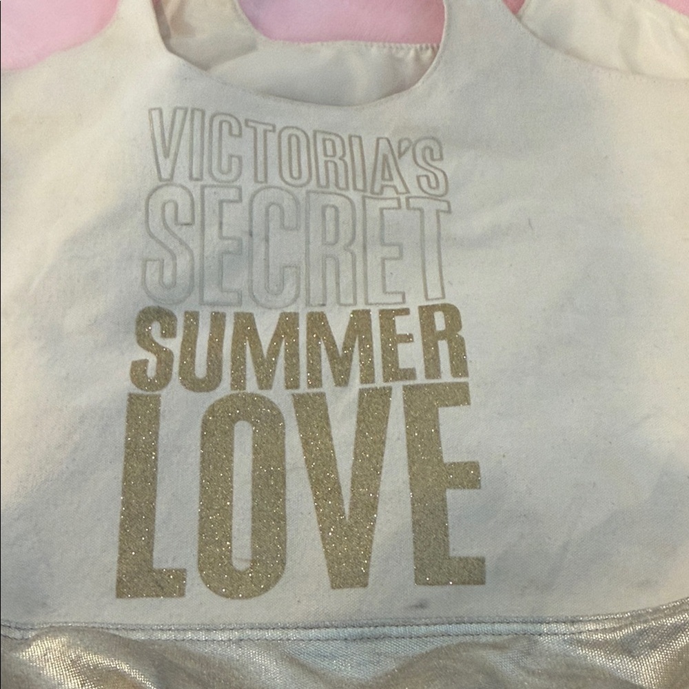 Victoria's Secret Gold Summer Love Tote - Picture 4 of 9